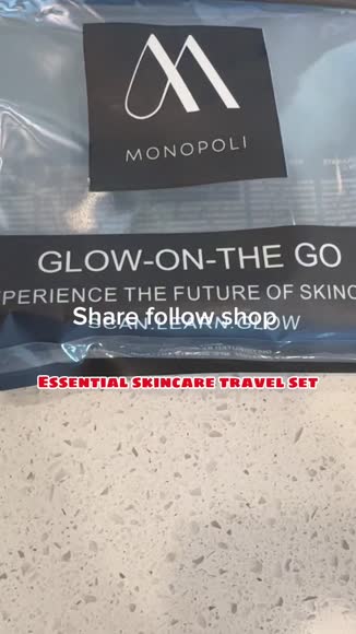 Video review of Monopoli Skin Travel Skincare Set | Airplane-Friendly Sizes | Complete Facial Skin Care Kit with BHA Serum, Vitamin C, Moisturizer & Cleanser | Perfect Travel Essentials & Gift Set  by 678d595ee986182e6048b188