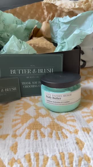 Video review of Butter & Blush Beauty Co. Cozy Pajama Monoi Body Butter  by sloankari78