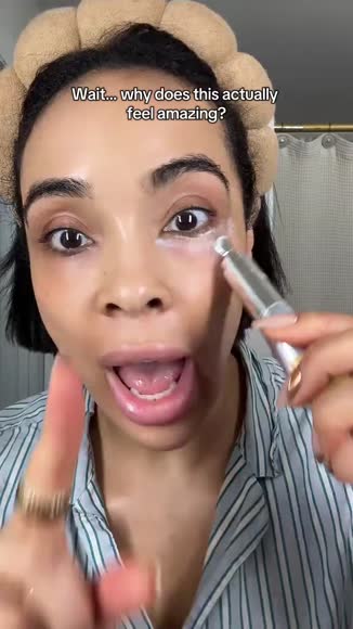 Video review of Bime Beauty Éclat Escargot Lumière Eye Cream: Luxurious Snail Mucin for Age-Defying, Hydrated Eyes Vibrating Applicator  by tanya26970000