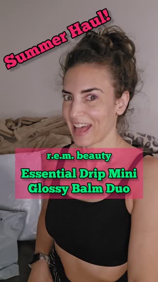 Video review of r.e.m. beauty mini essential drip glossy balm duo  by 6784aae9671c8ee522dc360b