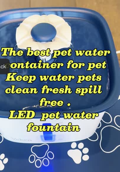 Video review of Besteria Veken Automatic Pet Fountain for Cats & Dogs  by 678d595ee986182e6048b188