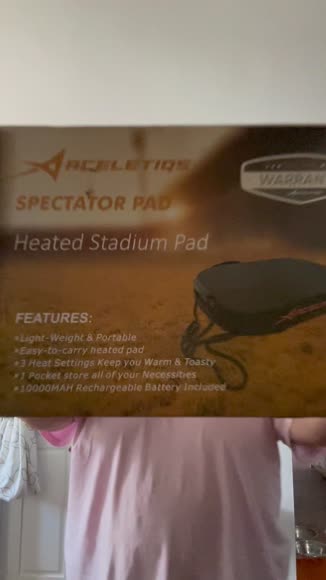 Video review of Aceletiqs Portable Heating Pad Stadium Seat Cushion for Bleachers  by 67c7413fa6129a6937d233b1