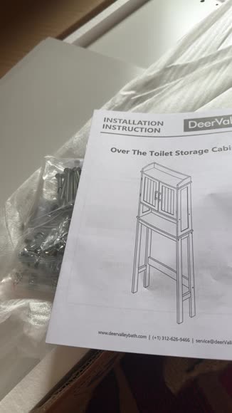 Video review of DeerValley Bath Over the Toilet Storage Cabinet, White, DV-1BS0202  by 675e5e34e41ed5b930a030ae