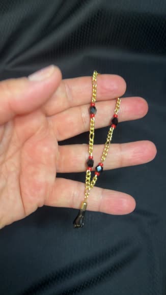 Video review of RM GOLD NYC 18K Gold Filled Azabache Black Hand Figa Kabbalah   by 65ad2dc3534fe45a7becb73a