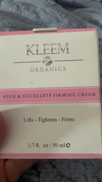 Video review of Kleem Organics Neck Firming Cream with Retinol and Peptides for Smoother, Tighter Skin  by 67961abcf40e7c68f1029d7f
