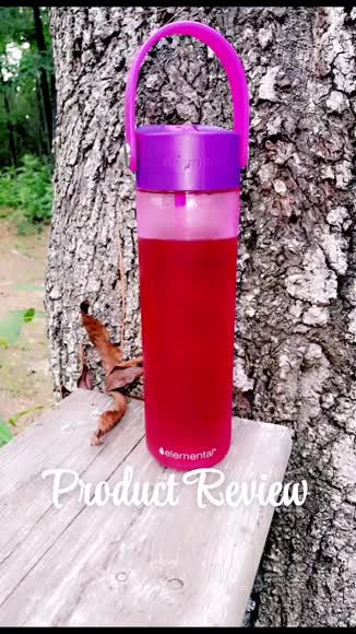 Video review of Elemental Tritan Plastic Water Bottle  by kawandap3333