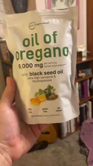 Video review of Micro Ingredients Oregano Oil & Black Seed Oil Complex for Immune Support  by 67856445dc6e04afd0c4e7cb