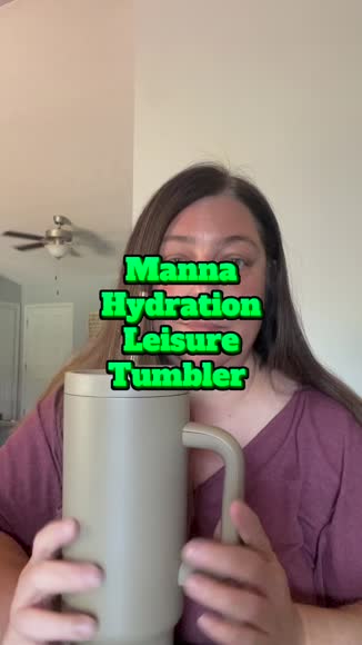 Video review of Manna Hydration Leisure Tumbler  by 678bda6fc4f4681f38711b9f