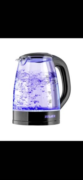 Video review of Zulay Kitchen Premium Glass Electric Kettle - Fast Boiling & Easy-Use Handle  by 6789a4dea0eff21fbd4a94a7