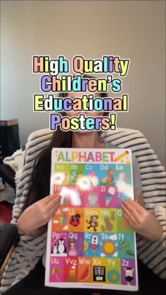 Video review of Hadley Designs Colorful Educational Posters  by 678447563fe73d148cec495d