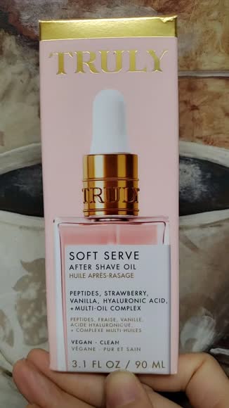 Video review of Truly Beauty Soft Serve After Shave Oil - Reduce Redness, Irritation, & Ingrowns  by 651e0bfe81d8f2ae14824e4f