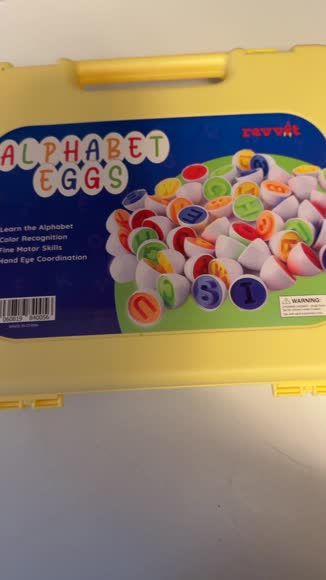 Video review of Cheer Collection Montessori Alphabet Matching Eggs  by 678abdffca63b8e223bd5812