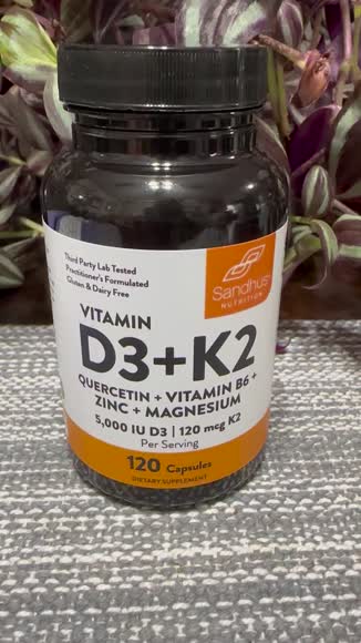 Video review of Sandhus Vitamin D3 K2, Magnesium, VIT B6, Zinc & Quercetin - Capsules 120 Ct  by 67858365cf1903345c5eb7dc