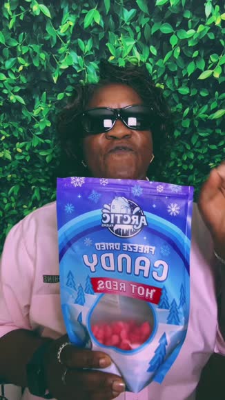 Video review of Arctic Farms Freeze Dried Hot Reds Candy  by 