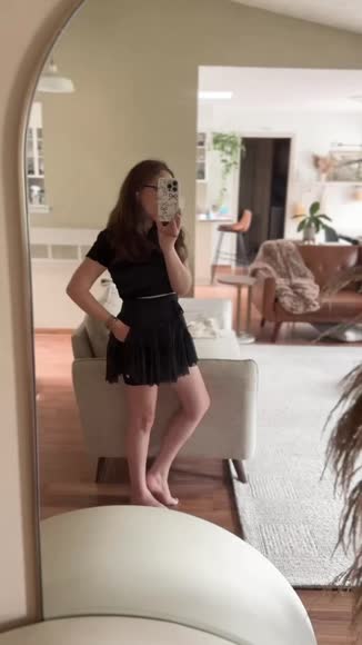 Video review of POPFLEX Pirouette Tiered Skort With Pockets - Black   by ksabon