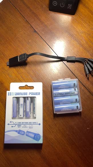 Video review of Danube Power Sustainable Rechargeable AAA & AA Battery Kit With USB-C Charging  by 678e197f59326541a681b55e