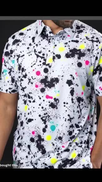 Video review of Sunday Swagger Mens Polo - Splatter  by 6770895b1c869d90fc53ebac