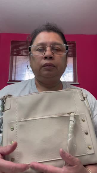 Video review of MMS Brands Savannah Distressed Vegan Leather Crossbody Shoulder Bag for Women (Bone)|Compact Design with Detachable Strap  by 678cf15488c7729fb2e4f09c