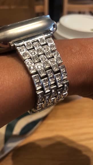 Video review of Worryfree Gadget Diamond Blocks Bling Metal Band For Apple Watch  by 678e89b4171ba81488629b6a