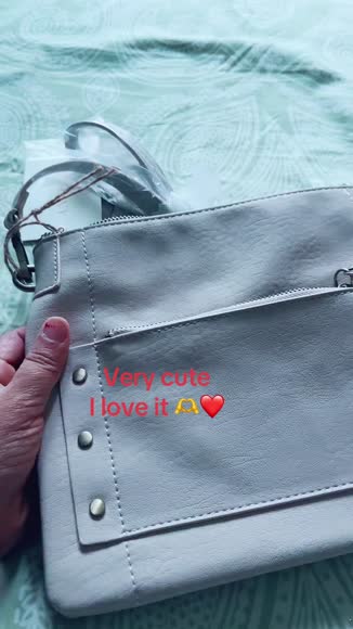 Video review of MMS Brands Savannah Distressed Vegan Leather Crossbody Shoulder Bag – Bone | Compact, Detachable Strap, Vintage-Inspired & Functional  by 67604bb946252afecadf9105