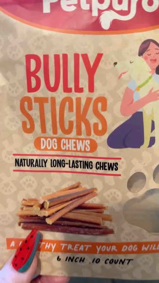 Video review of Petpuro 6-Inch Bully Sticks For Dogs - 100% Natural, Odor-Free Chew Sticks(10 count)  by 6799919de3a44597e6fa28ba