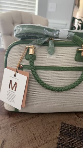 Video review of MMS Brands Camila Canvas Satchel  by 67acdf1a2d7d38f2fe00f28f