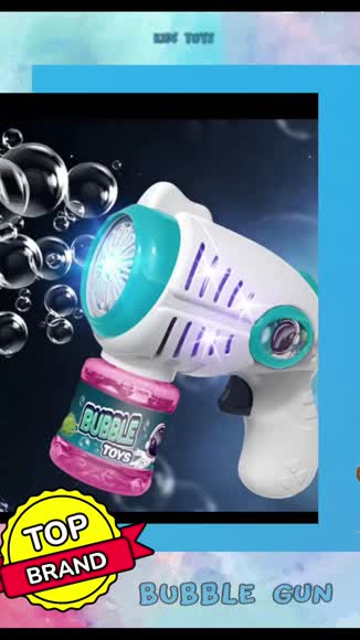 Video review of The Noodley Blaster Bubble Blowing Toy Gun Tons Of Bubbles LED Light Night Or Day  by 679acc3d78b575fe9e82bb84