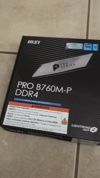 Video review of MSI Pro PRO B760M-P DDR4 Gaming Desktop Motherboard - Intel B760 Chipset - Socket LGA-1700 - Mini ATX  by 664d0ffb47bd46866b345e20
