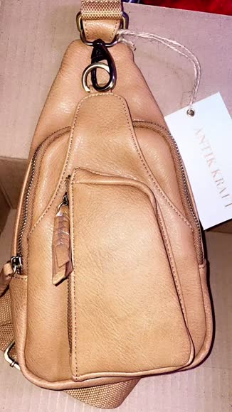 Video review of MMS Brands Tasha Vegan Leather Crossbody Sling Bag by Antik Kraft – Camel | Lightweight, Adjustable Strap, Compact & Stylish  by kawandap3333
