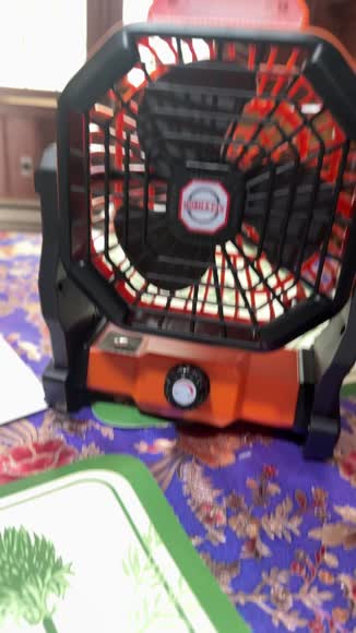 Video review of Solobesafe Solar Rechargeable Camping Fan with LED Lights  by 6779b781deb5f0fc48050e41