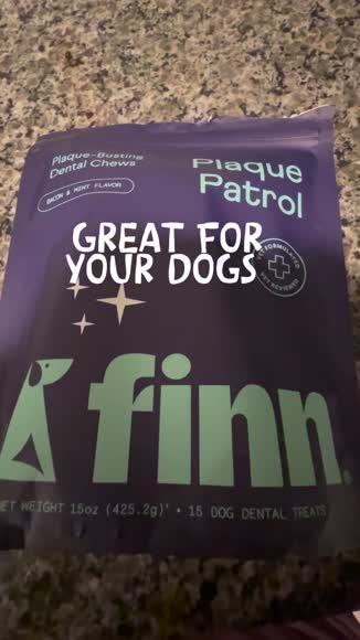 Video review of Finn Plaque Patrol Dental Chews Large – For Dogs 25+ lbs | Vet-Formulated, 100% Natural, Grain-free, Tummy-Friendly  by 671cf1bde1ccffc35a40b0bb