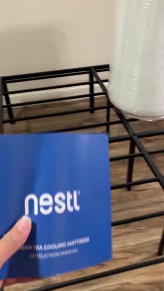 Video review of Nestl Green Tea Cooling Memory Foam Mattress - 12 Inch  by enfreedomishere