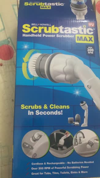 Video review of Bell + Howell Scrubtastic Max - Rechargeable Handheld Scrubber, Multipurpose Cordless Power Electric Cleaner with 2 Brush Heads  by 6758a6be4c146e56412f8f96