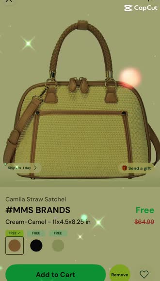 Video review of MMS Brands Camila Straw Satchel  by 6771893d502978648ce1ac8f