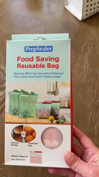 Video review of PrepSealer Food Saving Reusable Bag  by 684ebdf01425c80cae3c46fb