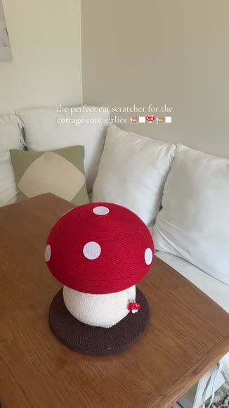 Video review of 8 Side Mushroom Cat Play House  by morganbreisch