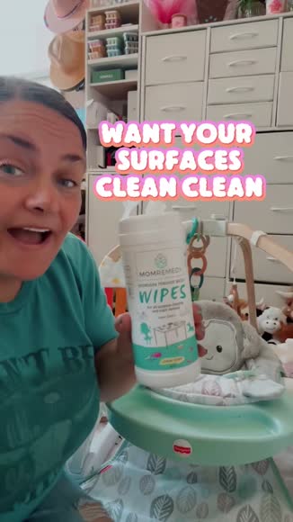 Video review of MomRemedy Hydrogen Peroxide based All-purpose Cleaning & Stain Remover Wipes - 30CT (3-Pack)  by 677b589d80631e421a3dd3ac
