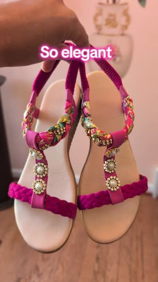 Video review of GBH - Shop Bohemian Braided Sandals Summer Beach Shoes Women  by 67ddb3959f6314b5d66bcfbc