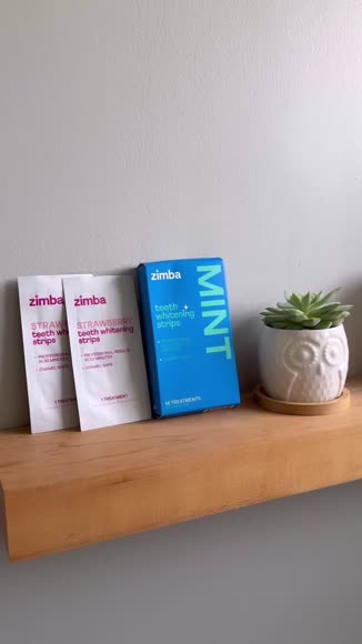 Video review of Zimba Whitening Teeth Whitening Strips  by sloankari78
