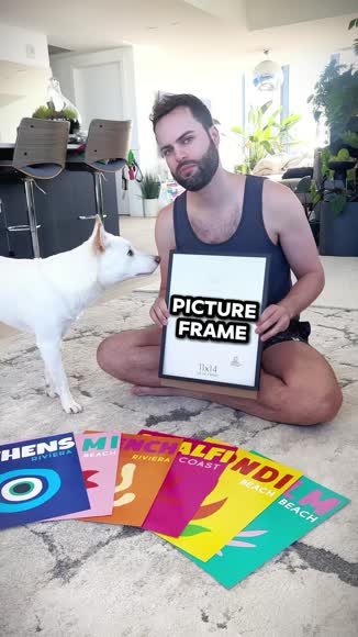 Video review of Haus and Hues Black Standard Metal Picture Frame  by austen.r.parker