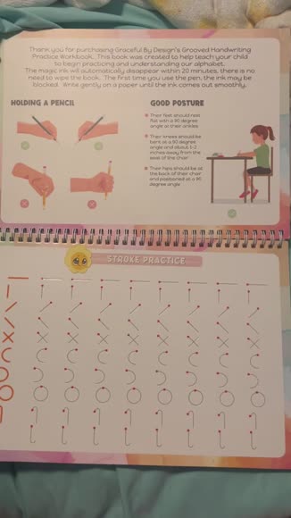 Video review of Grooved Learning Magic Grooved Reusable Handwriting Workbooks with Disappearing Ink Pens - Full Set  by 6842f28ab1f20ce17d0ca698