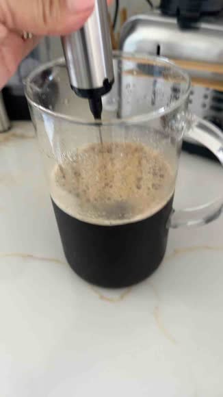 Video review of Zulay Kitchen Travel Milk Frother With Protective Cover - Electric Mixer Wand  by ana.lisa.hinojosa