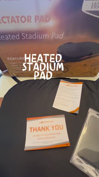 Video review of Aceletiqs Portable Heating Pad Stadium Seat Cushion for Bleachers  by 671cf1bde1ccffc35a40b0bb