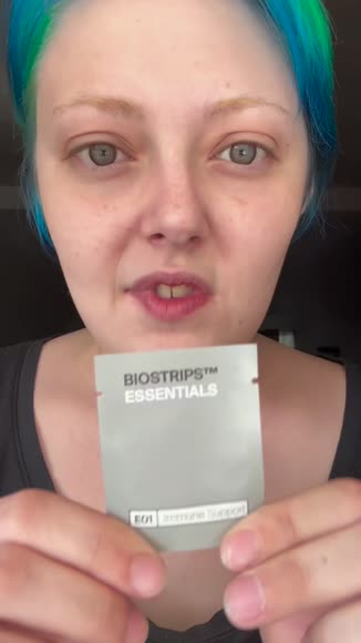 Video review of BIOSTRIPS® BIOSTRIPS Immune Support Sugar-Free Vitamin Strips for Immune, Gut Health & Skin Wellness, Adaptogens, 30ct  by 6852345c5f35b86e4b61174b