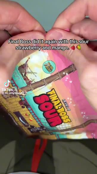 Video review of Final Boss Sour Level 2 Strawberry X Mango  by 678dbaeaacb1378f12547092
