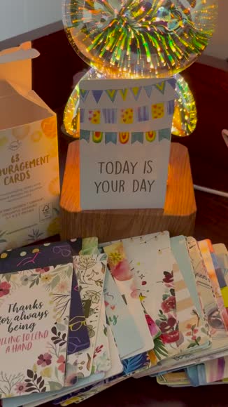 Video review of Dessie 63 Motivational Cards with Unique Designs and Words of Encouragement  by 6805816de1df62d29d711fb2