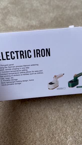 Video review of Besteria Micro Steam Iron Handheld Household Portable Mini Ironing Machine  by 675637665d65c83748e23c17