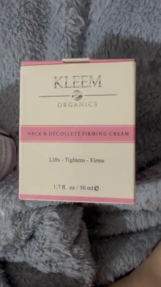 Video review of Kleem Organics Neck Firming Cream with Retinol and Peptides for Smoother, Tighter Skin  by 67961abcf40e7c68f1029d7f