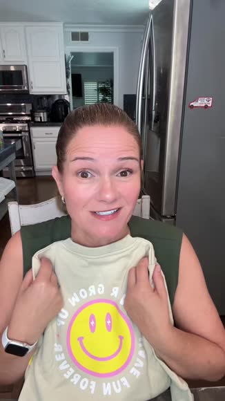 Video review of Little Trouble Never Grow Up Crewneck  by 67a594672ef3adc88fa84b7b