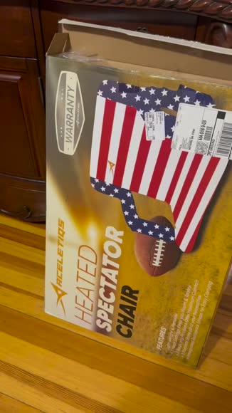 Video review of Aceletiqs Heated Stadium Seat with Back Support for Camping, Games & Sports  by rbg27b2mdk